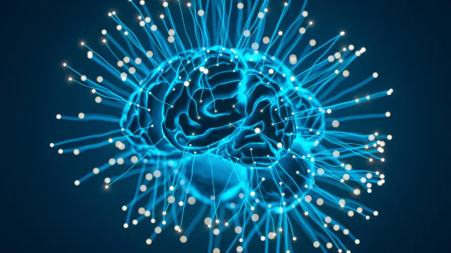 An artistic image of a brain