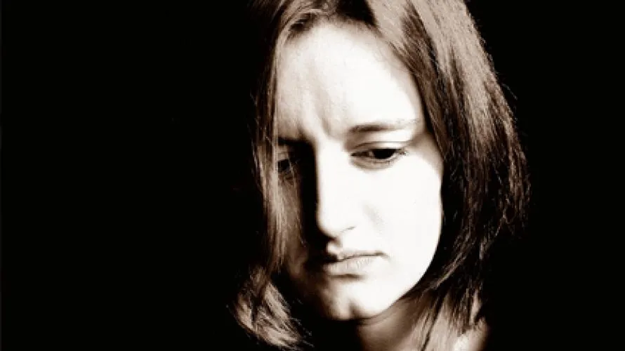 A woman with PTSD